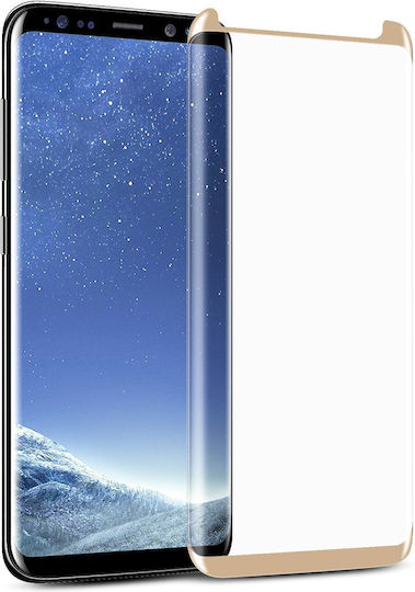 Samsung Full Face Tempered Glass Χρυσό (Galaxy S8+)