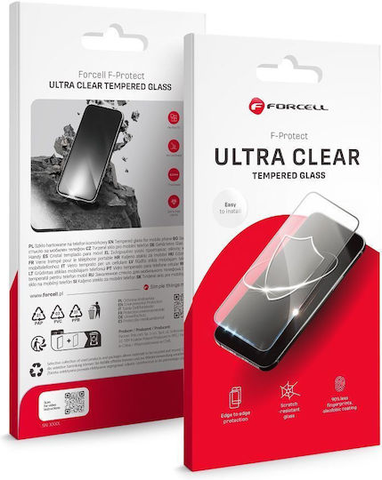 Forcell Ultra Clear Tempered Glass Μαύρο (iPhone 11 / XR)