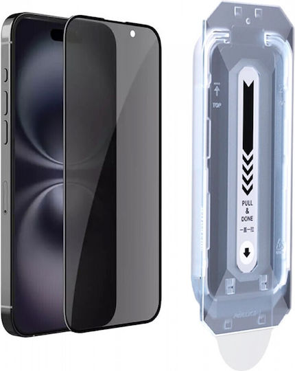 Nillkin Guardian 2.5D 0.25mm Privatsphäre Gehärtetes Glas Schwarz (iPhone 16)