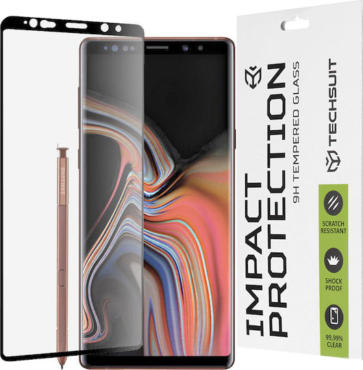 Techsuit Full Glue Full Face Tempered Glass Black (Galaxy Note 9)