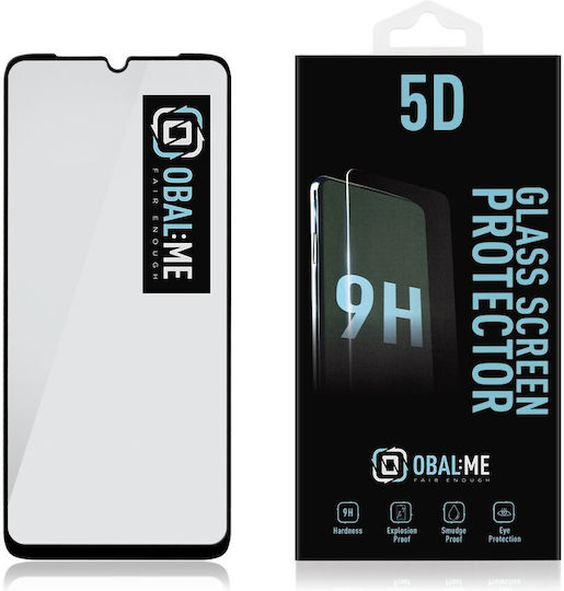Obal:Me 5D Gehärtetes Glas Schwarz (Poco C65)