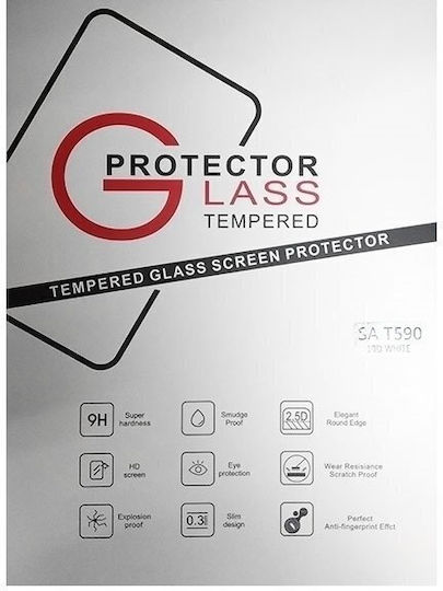 0.3mm Vollkleber Vollflächig gehärtetes Glas (Samsung Galaxy T830/T835 Tab S4 10.5) Schwarz