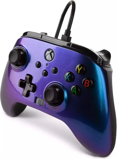 PowerA Enhanced Nebula V2 Cu fir Gamepad pentru PC / Xbox One / Xbox Series Albastru