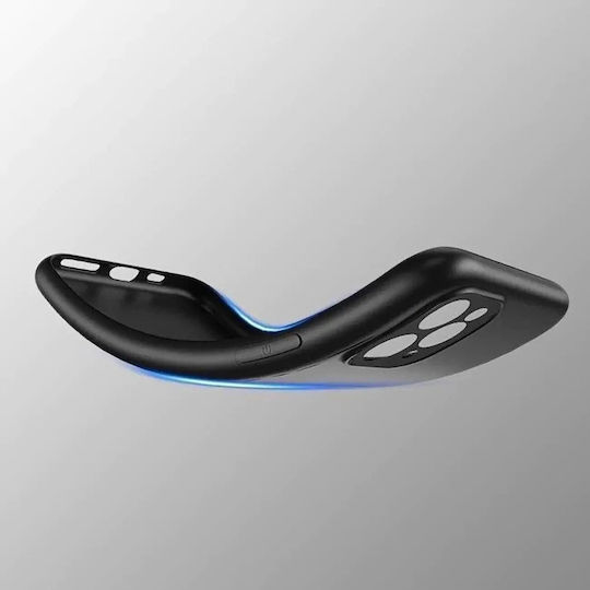 Hurtel Back Cover Σιλικόνης Μαύρο (Galaxy S25 Edge)