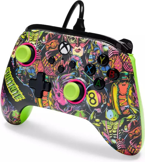 PowerA Advantage Ενσύρματο Gamepad για PC / Xbox One / Xbox Series Fortnite Glow