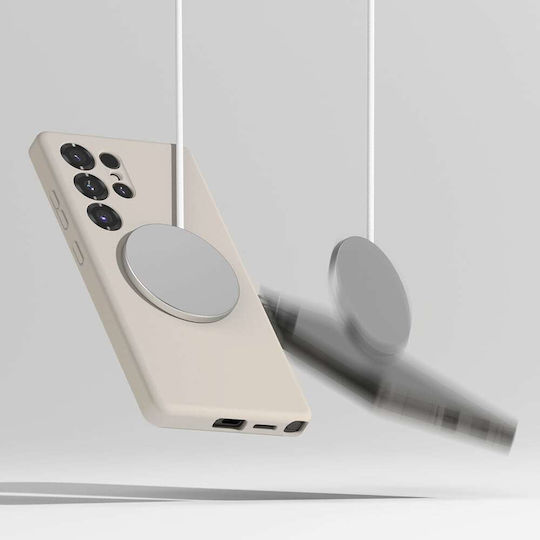 Ringke Magnetic Umschlag Rückseite Silikon Schwarz (Galaxy S25 Ultra,Samsung S25 Ultra)