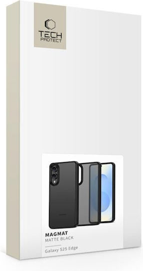 Tech-Protect Magmat Umschlag Rückseite Silikon / Kunststoff Schwarz (Galaxy S25 Edge)