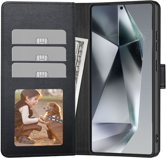 Tech-Protect Matte Wallet Leather Black (Motorola Moto G15 / G15 Power / G17 / G17 Power)