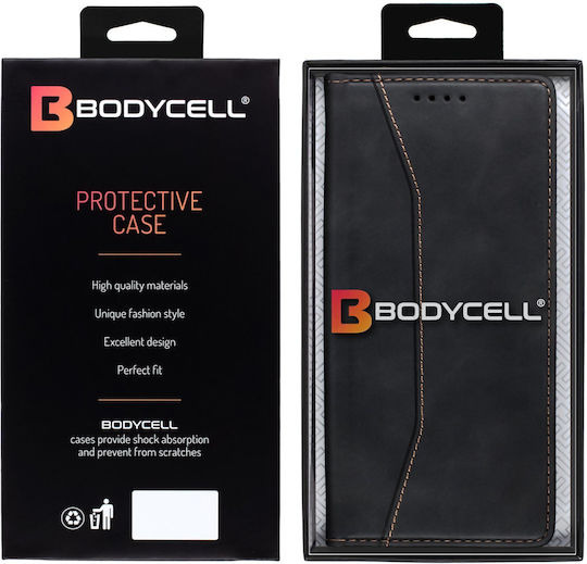 Bodycell Book Synthetic Leather / Leather Black (Xiaomi 14 ProRealme 14 Pro)