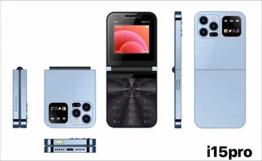 i15 Pro Dual SIM Mobile with Buttons Black