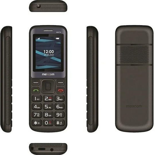 MaxCom MM718L Single SIM Κινητό με Κουμπιά Μαύρο