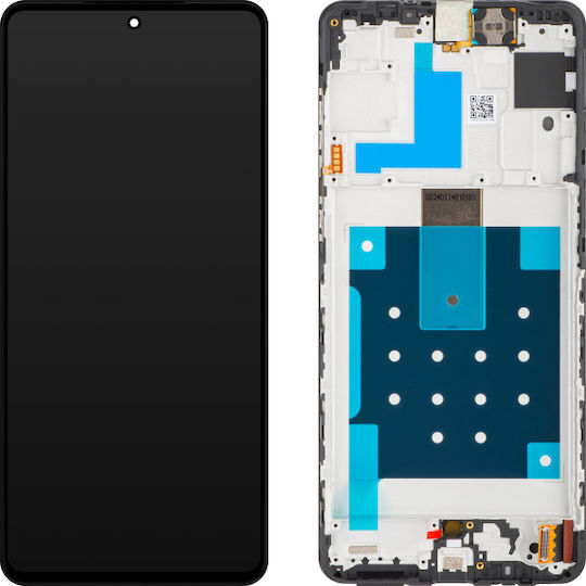 Samsung Екран със Сензорен Механизъм и Рамка за Samsung Galaxy M55 5G M556 (Черен)