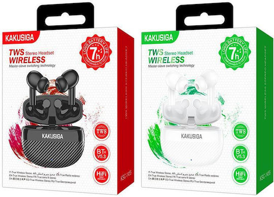 Kakusiga KSC-1455 In-ear Bluetooth Handsfree Ακουστικά με Θήκη Φόρτισης Μαύρα
