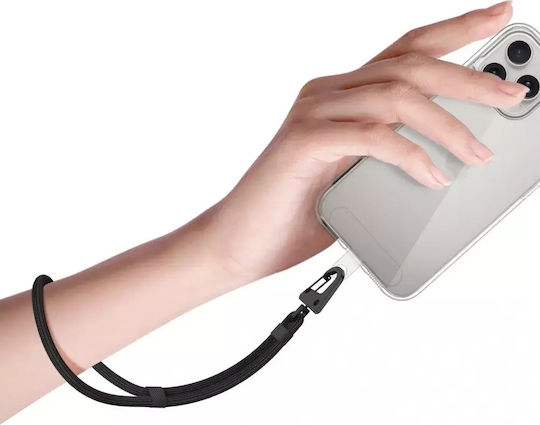 Tech-Protect Rope Wrist Strap for Mobile Phones Black