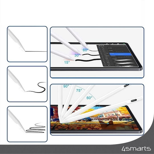 4Smarts 540565 Ψηφιακή Γραφίδα Αφής για Apple iPad/ iPad Pro σε Λευκό χρώμα 540565