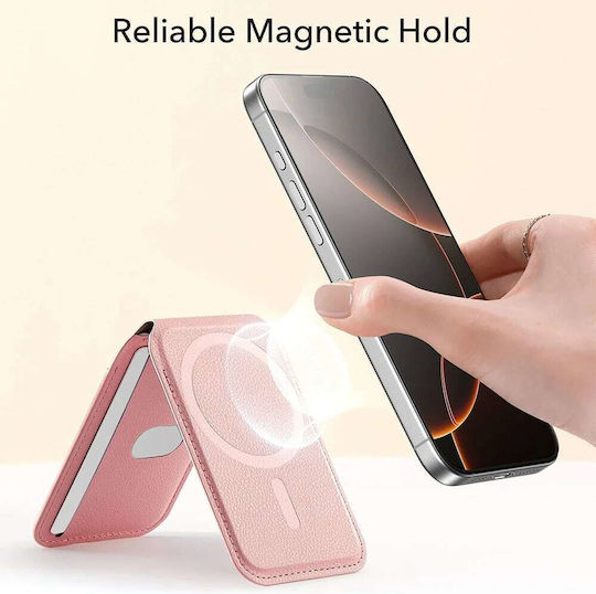 ESR MagSafe Калъф за карти Aura Wallet Stand HaloLock в Бял цвят
