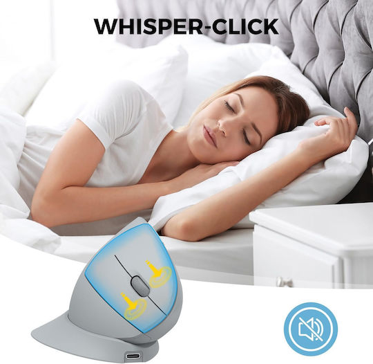 iClever TM254G Wireless Ergonomic Mouse Gray