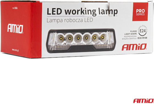 AMiO Кръглаς Водоустойчив Фарове за кола LED Универсален 12 / 24V 41W 1бр