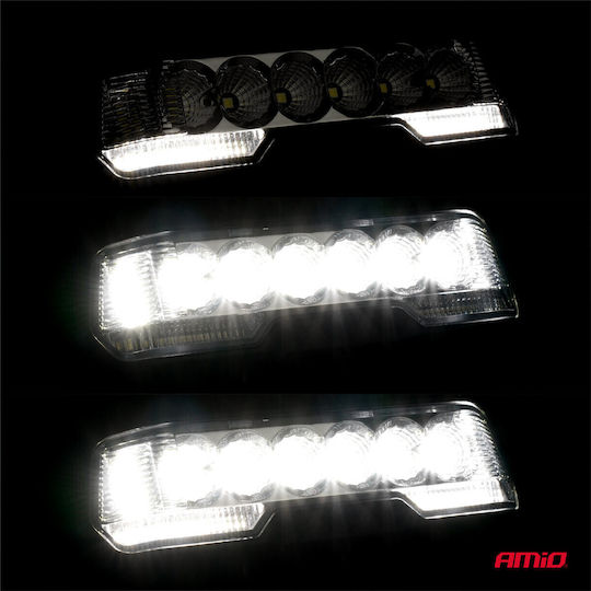 AMiO Кръглаς Водоустойчив Фарове за кола LED Универсален 12 / 24V 41W 1бр
