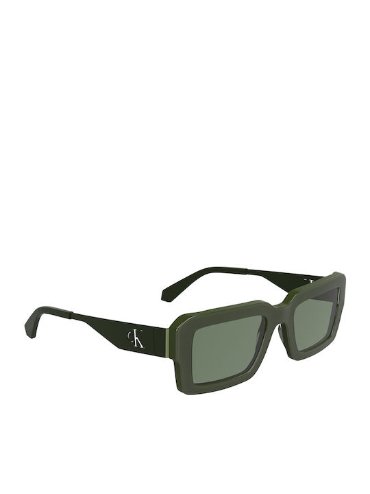 Calvin Klein Women's Sunglasses with Green Plastic Frame and Green Lens CKJ25606S 300