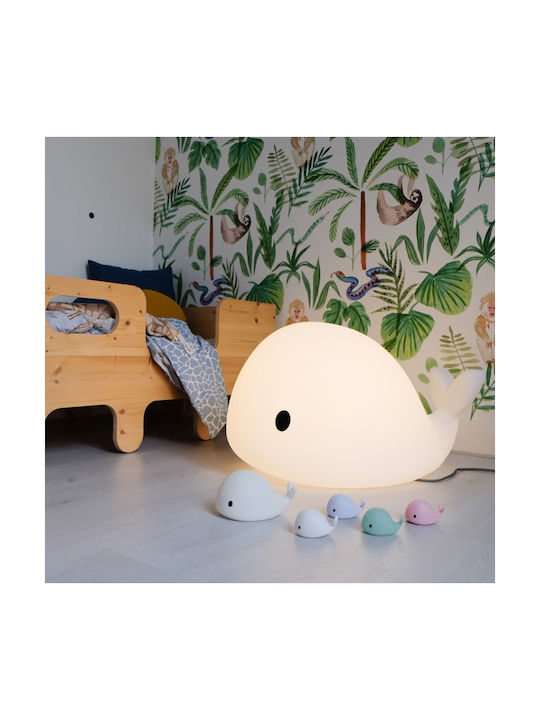 Flow Flow Night Light LED Whale Moby Battery Pink