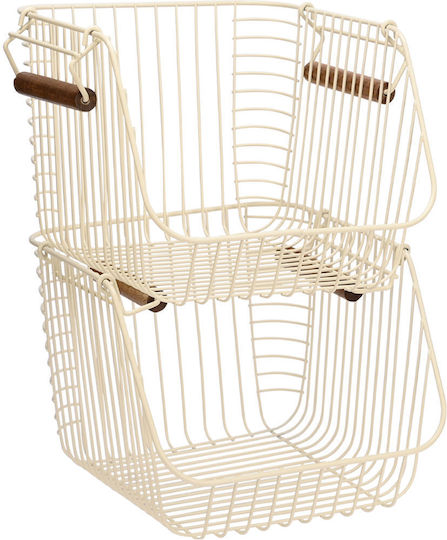 Estia Επιτραπέζια Βάση Allure Μεταλλική 26.5x29.5x21.5εκ. Μπεζ