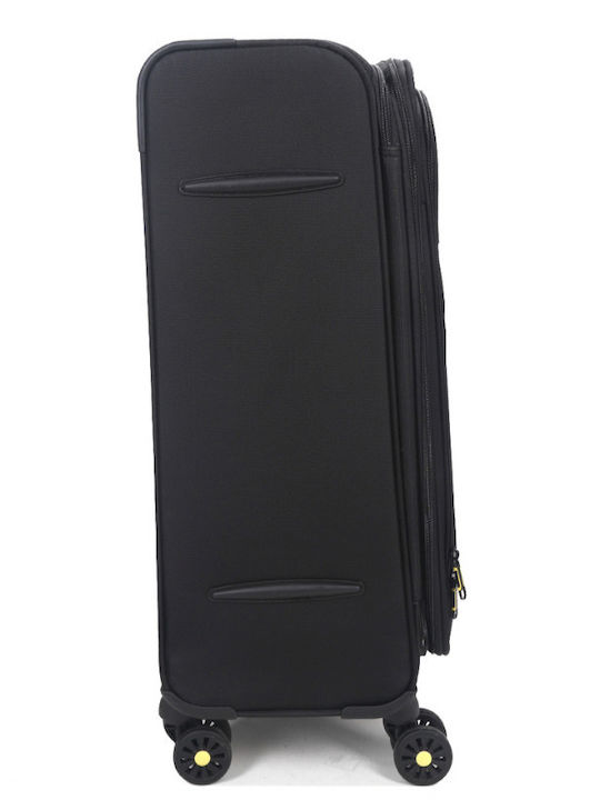 WORLDLINE Großer Reisekoffer Black mit 4 Räder Höhe 78cm