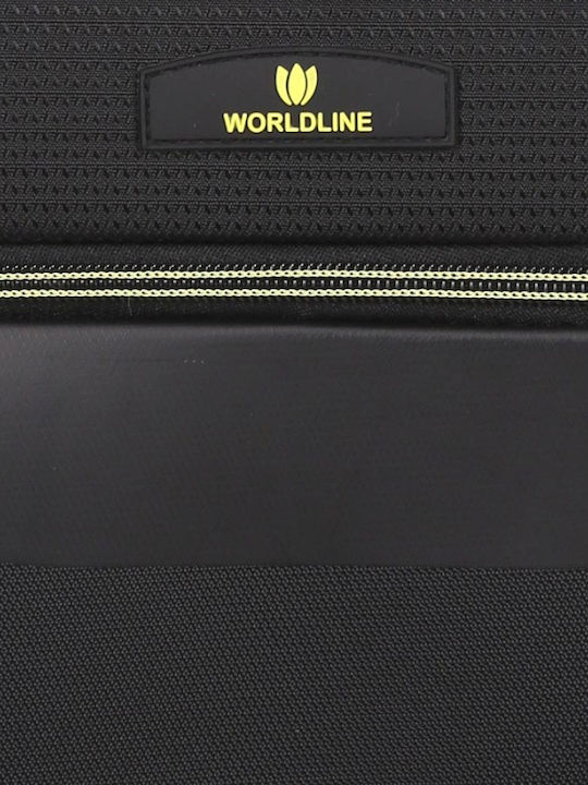 WORLDLINE Großer Reisekoffer Black mit 4 Räder Höhe 78cm
