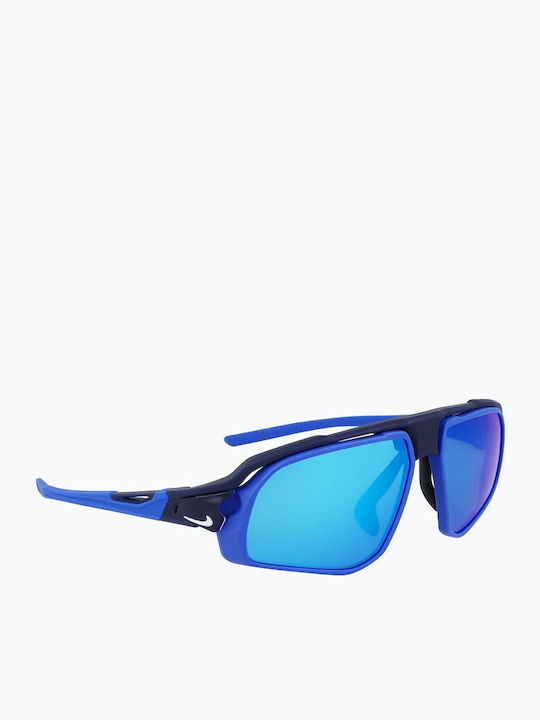 Nike Flyfree M Unisex Sunglasses with Blue Plastic Frame and Blue Lens FV2391-410