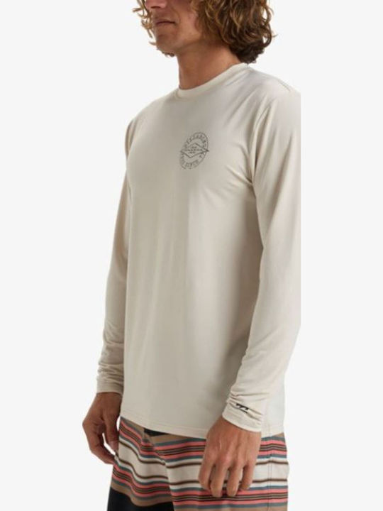 Billabong Big Dave Παιδικό Μαγιό Μπλούζα με Μακρύ Μανίκι Μπεζ