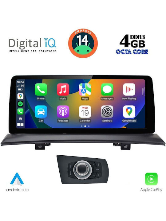 Digital IQ Car Audio System for BMW X3 (E83) 2003-2010 (Bluetooth/USB/WiFi/GPS/Apple-Carplay/Android-Auto) with Touch Screen 10.25"