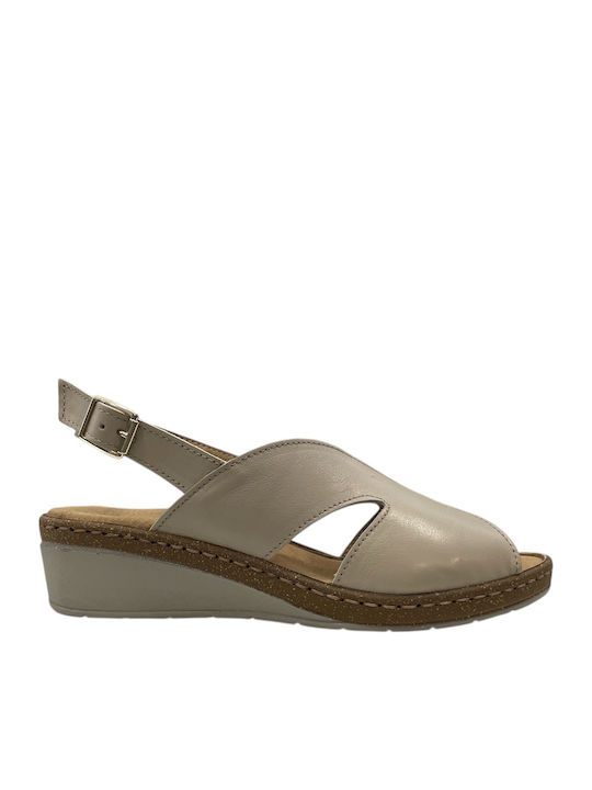 Adam's Shoes Flex Beige Platforms