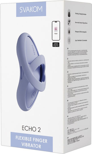 Svakom Echo 2 Mini Δονητής Δακτύλου 2cm Γαλάζιος