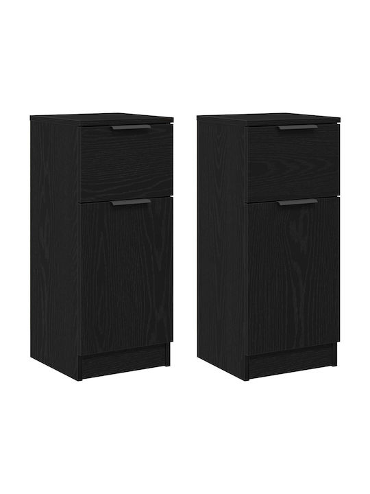 Bufet din Lemn Black Oak 30x30x70cm