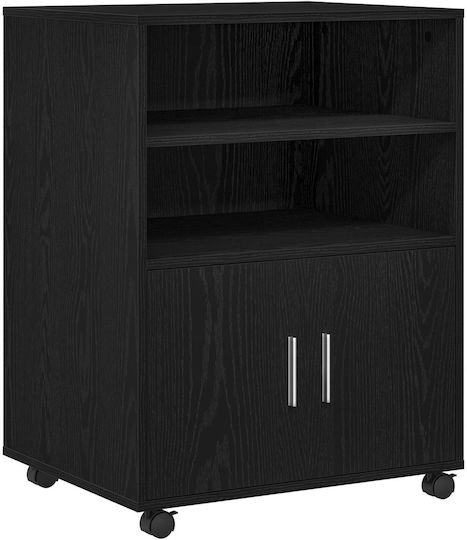 Μπουφές Ξύλινος Μπλέ, Μαύρη Δρυς 60x48x81cm Μπουφές Ξύλινος Μπλέ, Μαύρη Δρυς 60x48x81cm