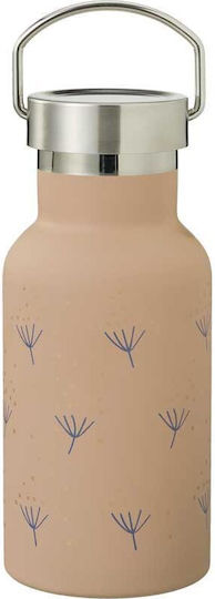 Fresk Kids Water Bottle Thermos Stainless Steel with Straw Gray 350ml