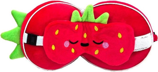 Puckator Travel Set Mask and Pillow 15.5x15x9cm Red