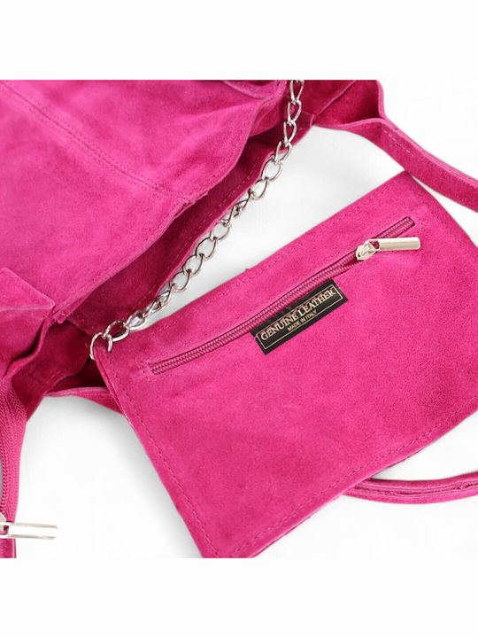 De piele Geantă de damă Shopper De umăr Fuchsia
