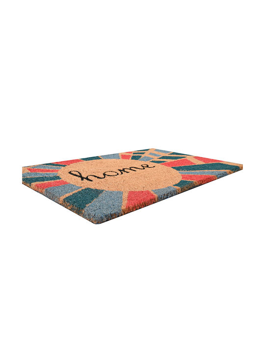 Entrance Mat made of Coir with Anti-slip Backing Multicolour 45x75cm Thickness 15mm
