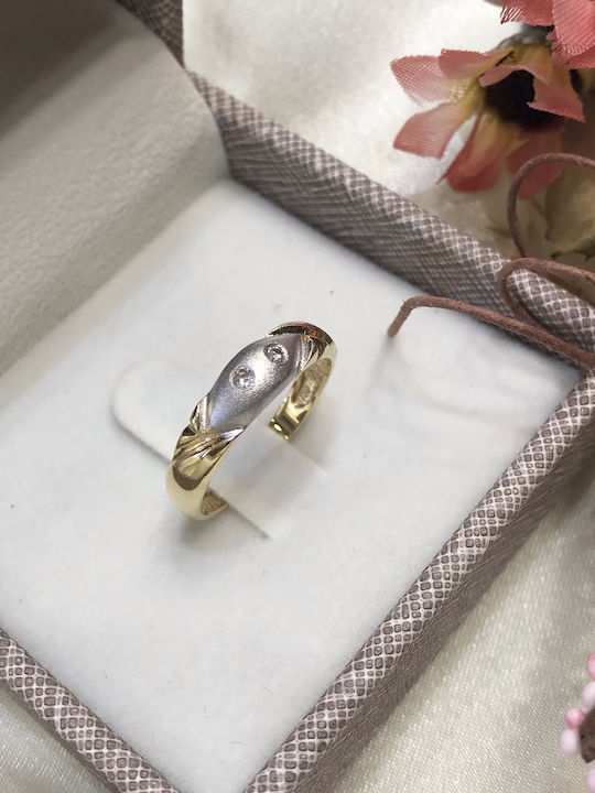 Antwnakakis Damen Ring aus Weißgold 18K