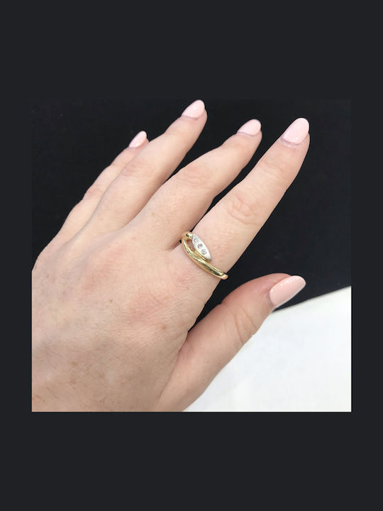 Antwnakakis Damen Ring aus Weißgold 18K