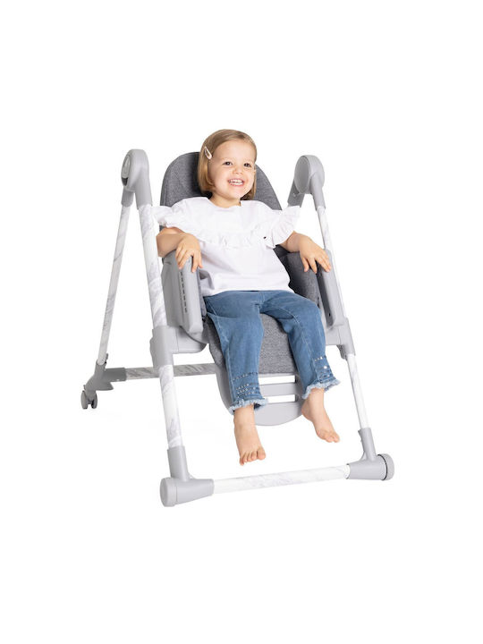Chicco Polly Armonia Foldable Baby Highchair 3 in 1 with Adjustable Height Carrara