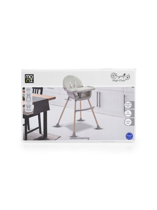 Moni Biscotti Baby Highchair 2 in 1 with Adjustable Height Pink