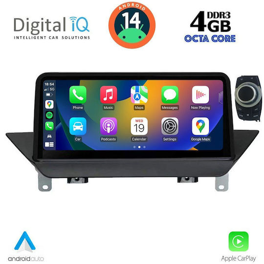 Digital IQ Car Audio System for BMW X1 (E84) 2009-2015 (Bluetooth/USB/WiFi/GPS/Apple-Carplay/Android-Auto) with Touch Screen 10.25"