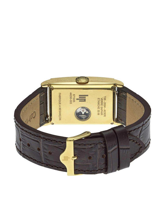 Lip Watches Women's Watch Automatic with Brown Leather Strap