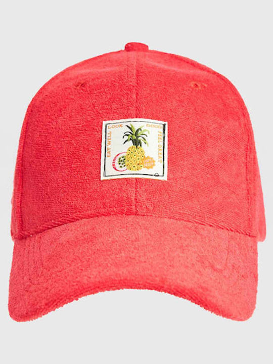 Γυναικεία Καπέλα Funky Buddha Πετσετέ Cap Pineapple Red Womens Accessories Red Fbl011-197-10-red Γυναικεία Καπέλα Funky Buddha Πετσετέ Cap Pineapple Red Womens Accessories Red Fbl011-197-10-red