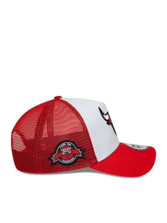 New Era Trucker Cap Side Patch Chicago Bulls 60667461 Red White