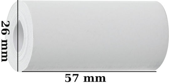 ACP Photo Paper 10τμχ. Ρολό (57x25) for Printers Thermal Sublimation/Transfer