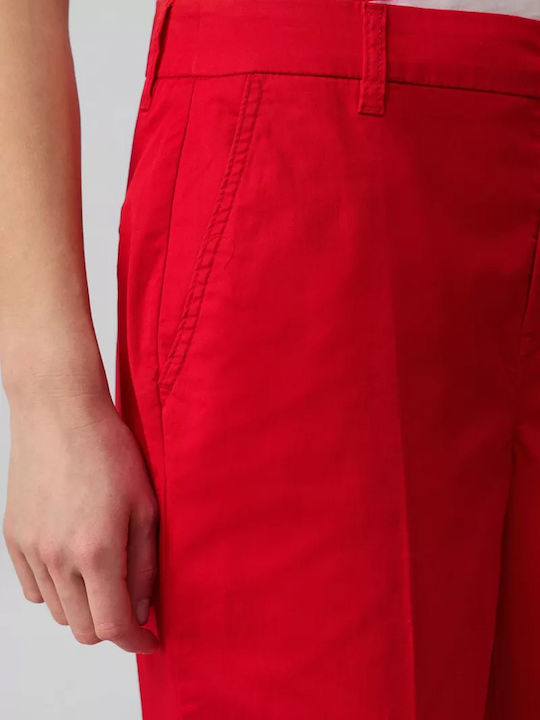 Women's Fabric Trousers Red