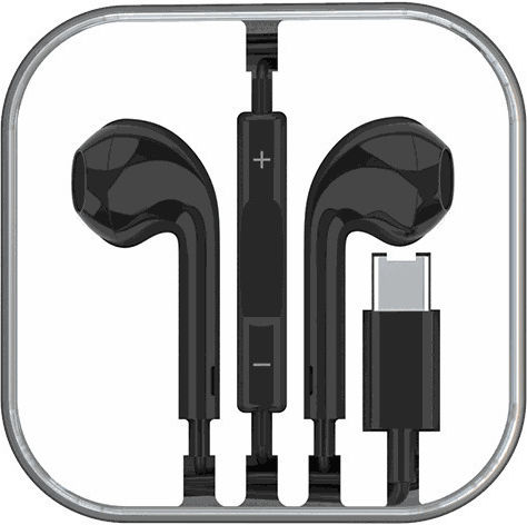 Moveteck 740586 In-ear Handsfree Ακουστικά με Βύσμα USB-C Μαύρο